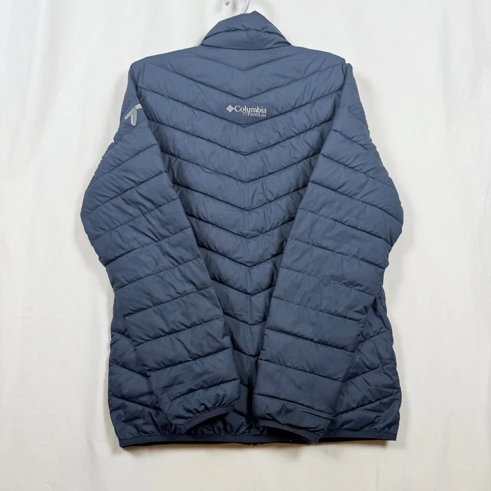 Columbia Titanium Puffer Jacket Omni Heat Insulated Blue Mens Size Small - Picture 4 of 13